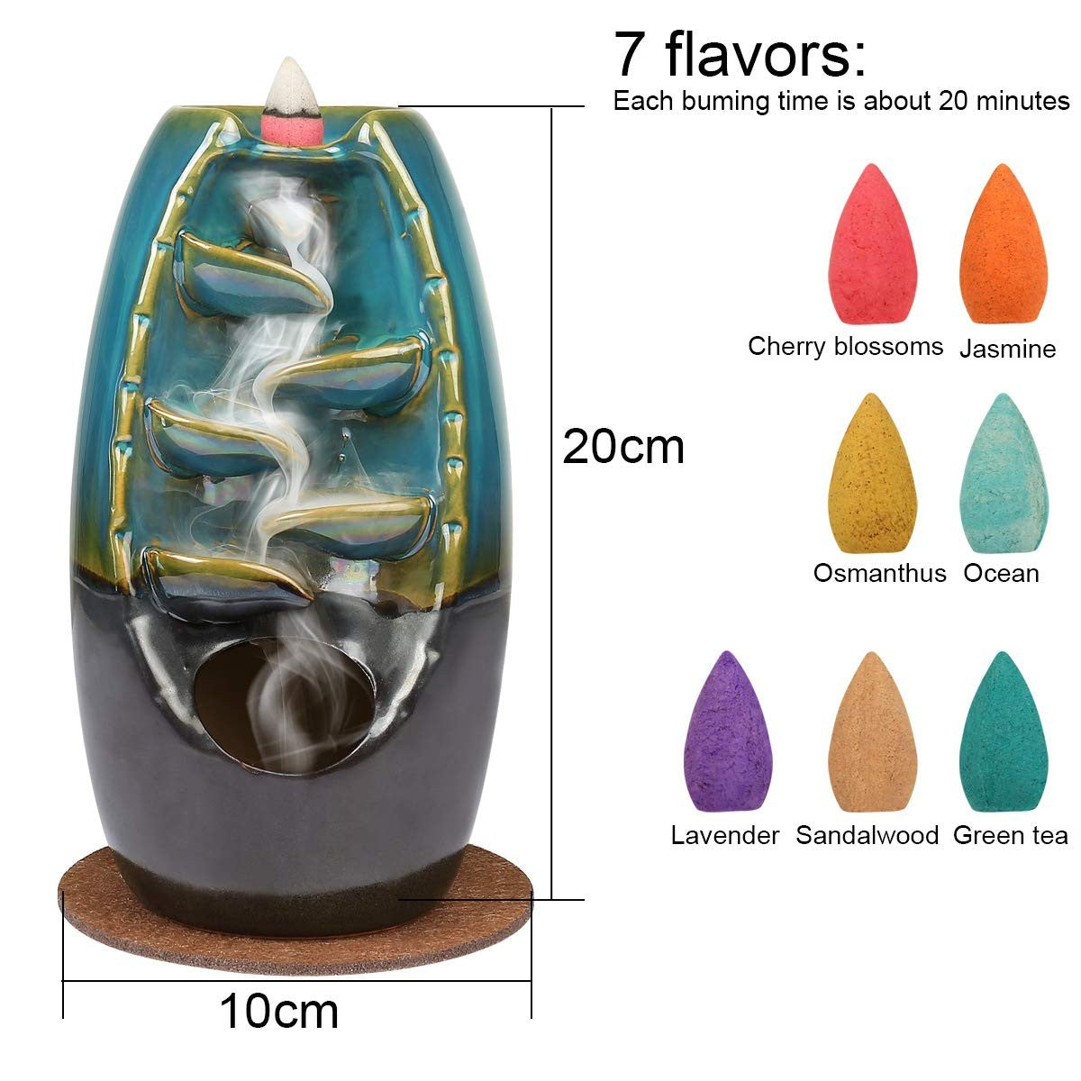 Incense Burner Holder Backflow 60 - Image 6