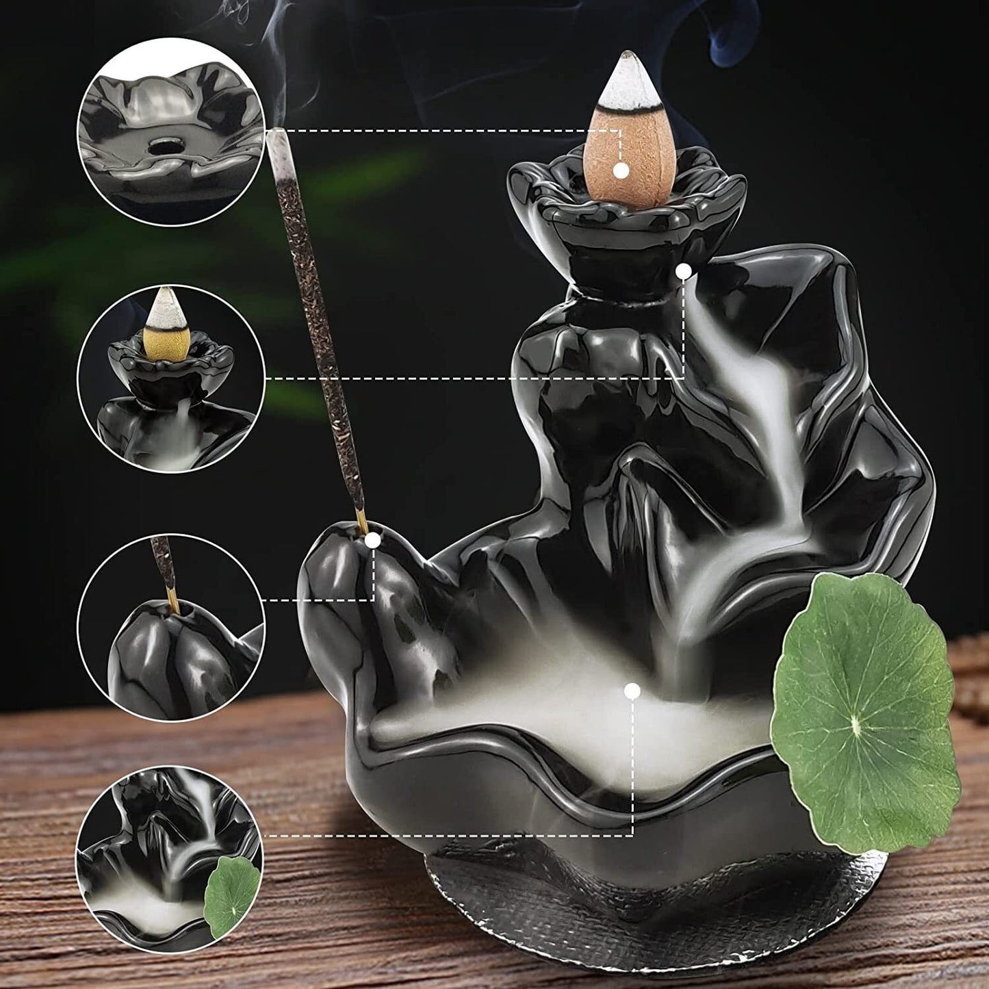 Incense Holder Burner Bakhoor Backflow - Image 6