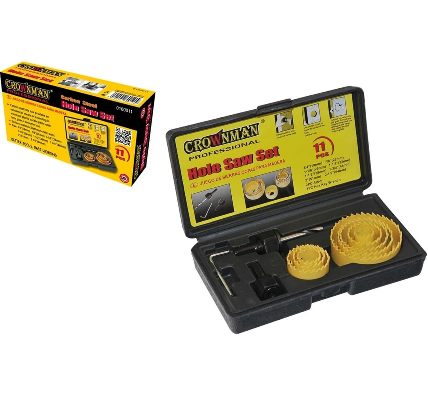 11PCS Hole Saw Bit Kit 19-64mm Circular Round - product image 6 of 6