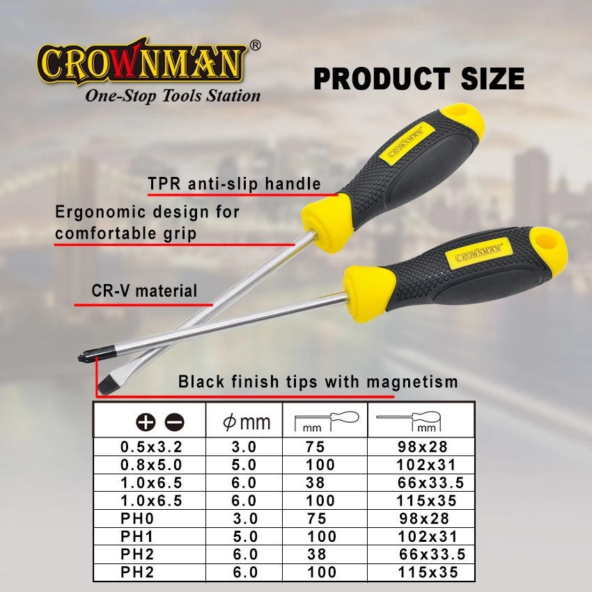 8x Screwdriver Set Magnetic CR-V - Image 6
