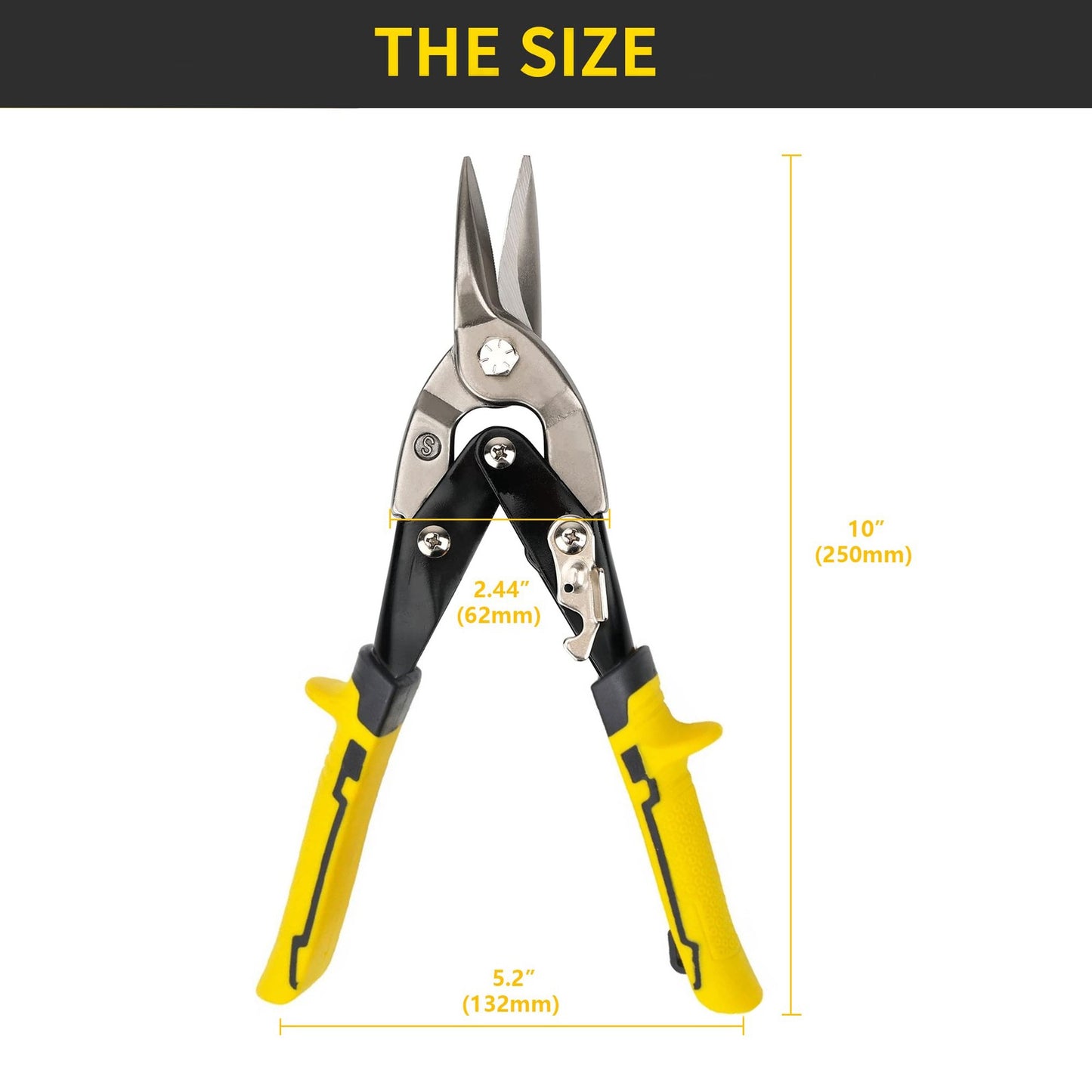 10" Aviation Tin Snip Cr-V Steel Heavy Duty Shear Cutting Sheet Metal Plastic UK