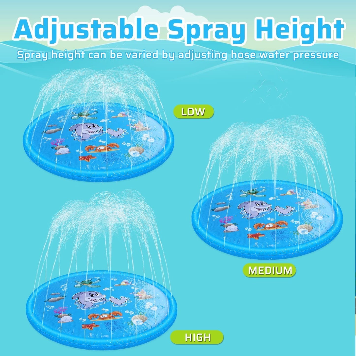 Splash Pad Sprinkler Play Mat - Image 6