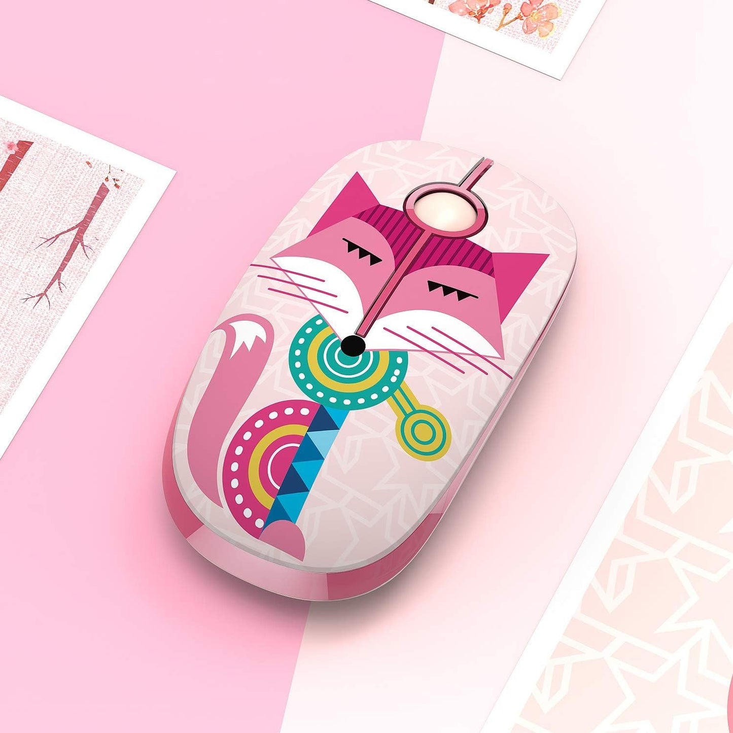 Wireless Mouse Pink Silent Computer - Image 6