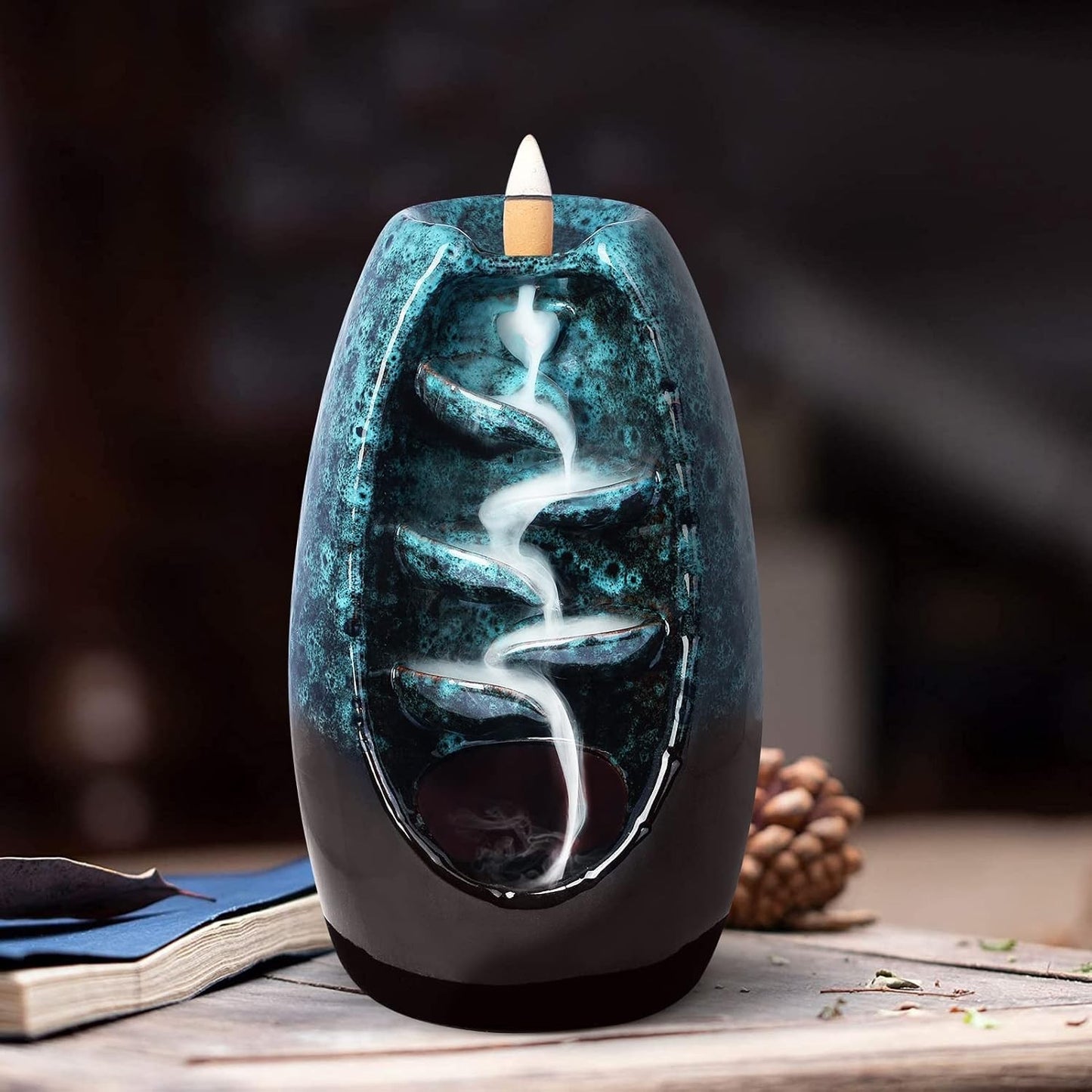Backflow Holder Incense Burner Ceramic - Image 6