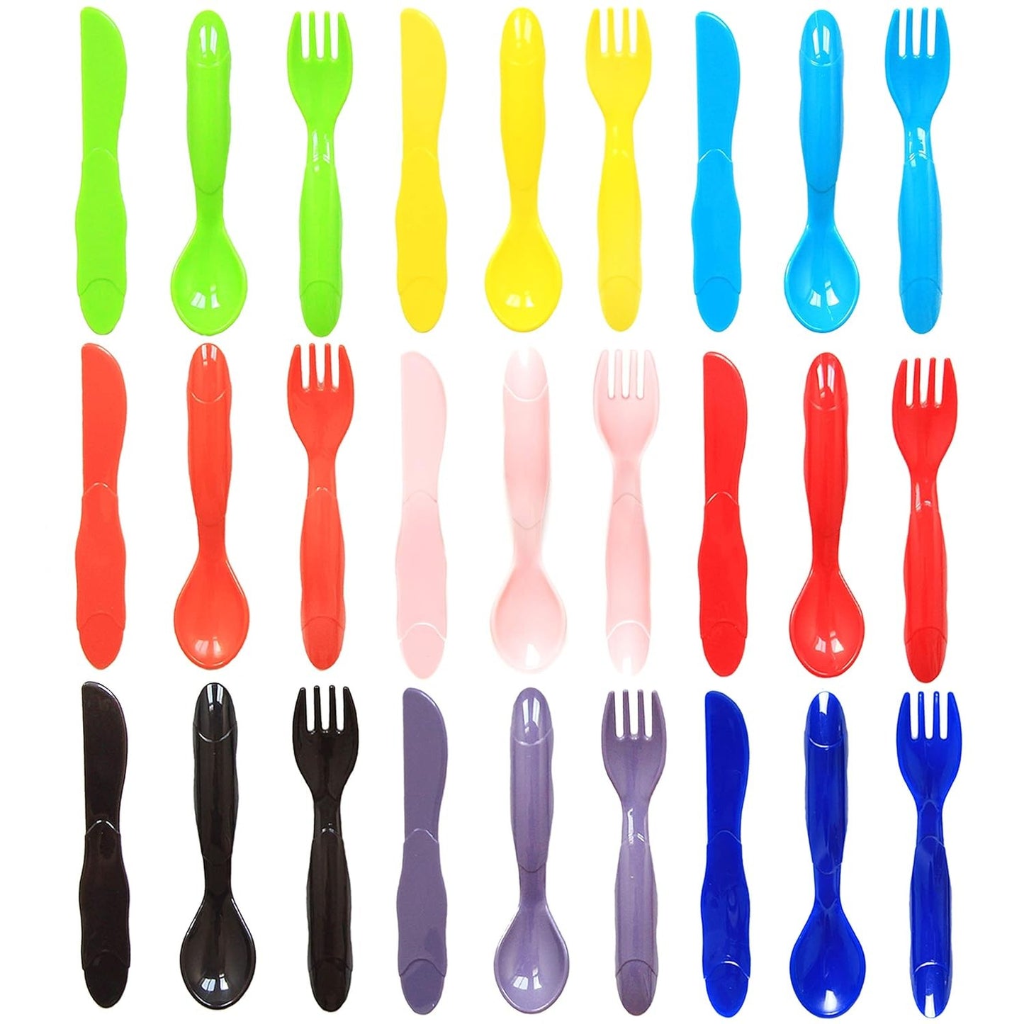 54PCS Plastic Kid Dinnerware Plates - Image 6