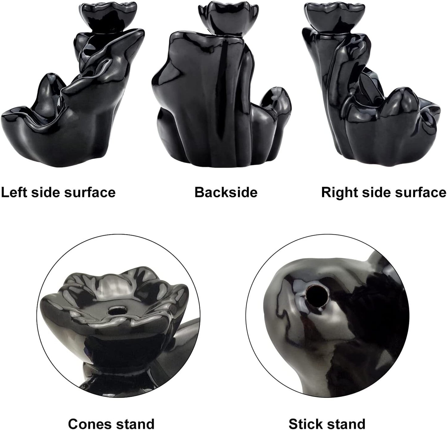 Ceramic Smoke Backflow Waterfall Incense - Image 4