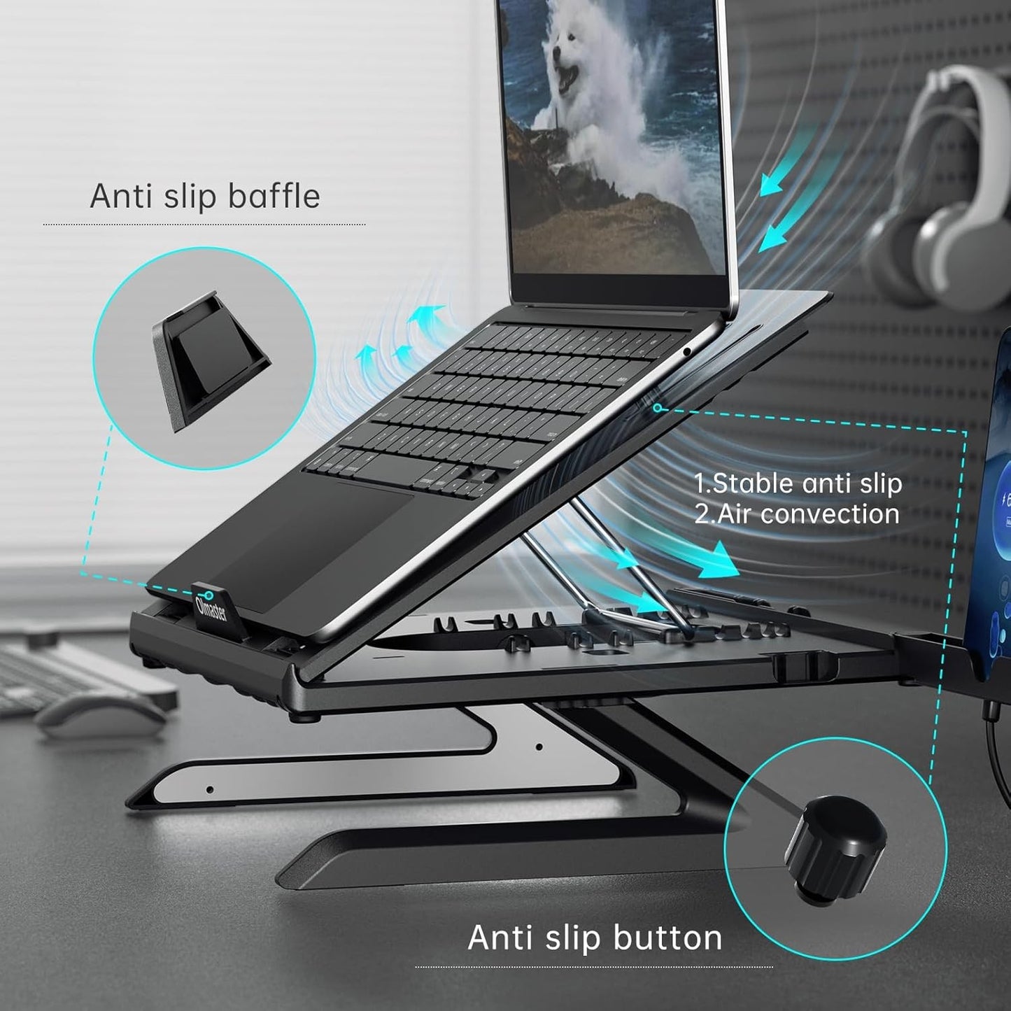 Laptop Stand with Phone Holder - Image 6