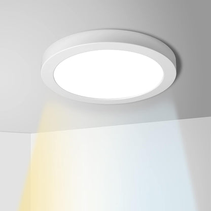 Round LED Ceiling Light Panel Down - Front view