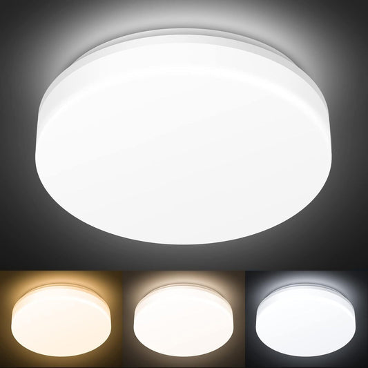 LED Ceiling Light 15W Bathroom Lights IP54 Waterproof 3 Adjustable Colours Flush