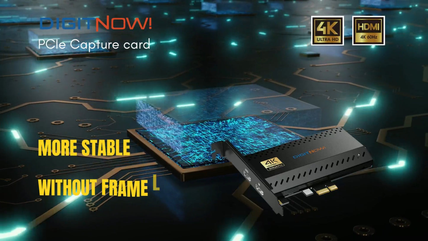 DIGITNOW Video PCIE Capture Card 4K30fps - Detail view