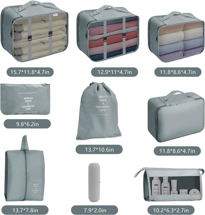 Packing Cube Luggage 9PCS Storage - Image 6