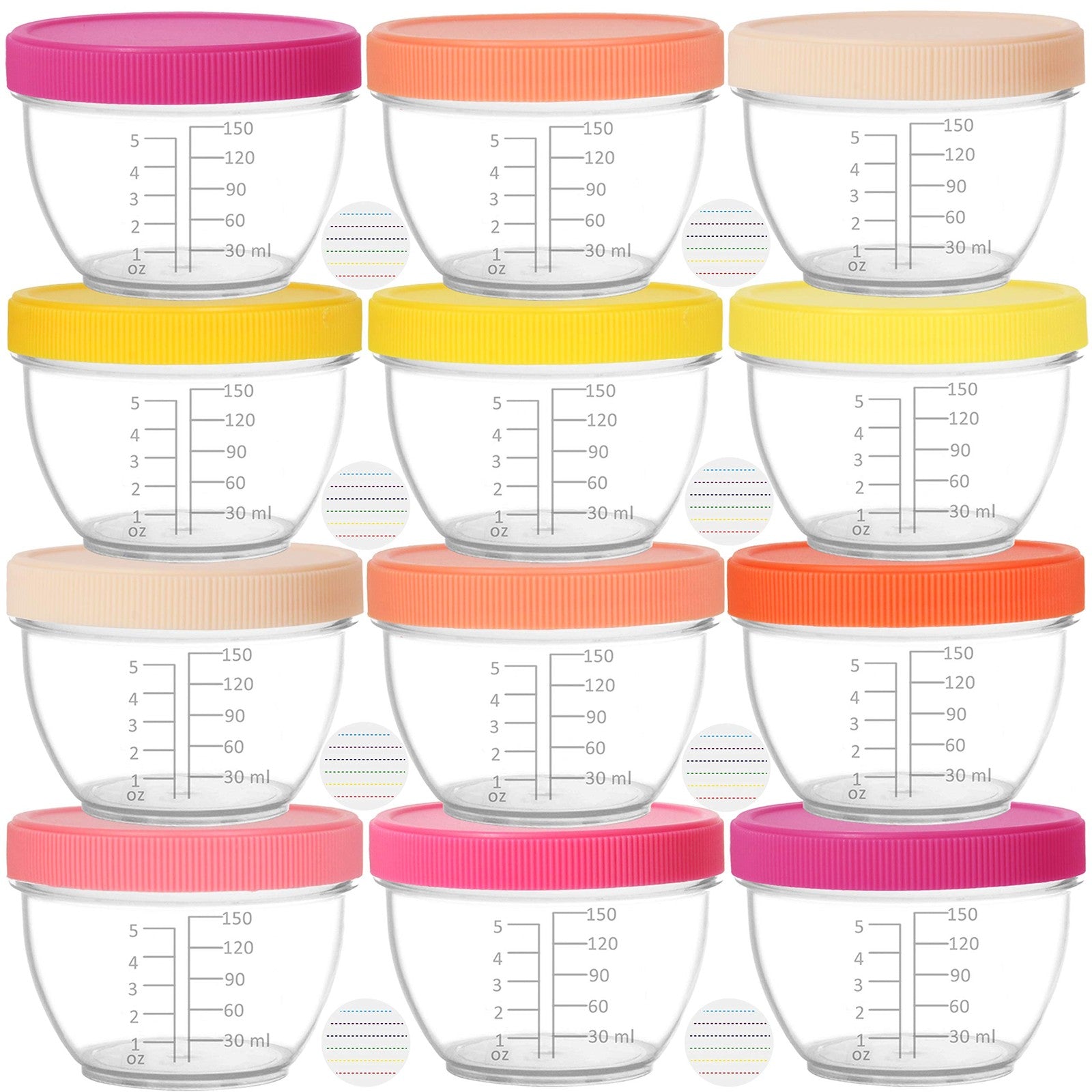 18PCS Small Food Storage 4oz/6oz - Image 7