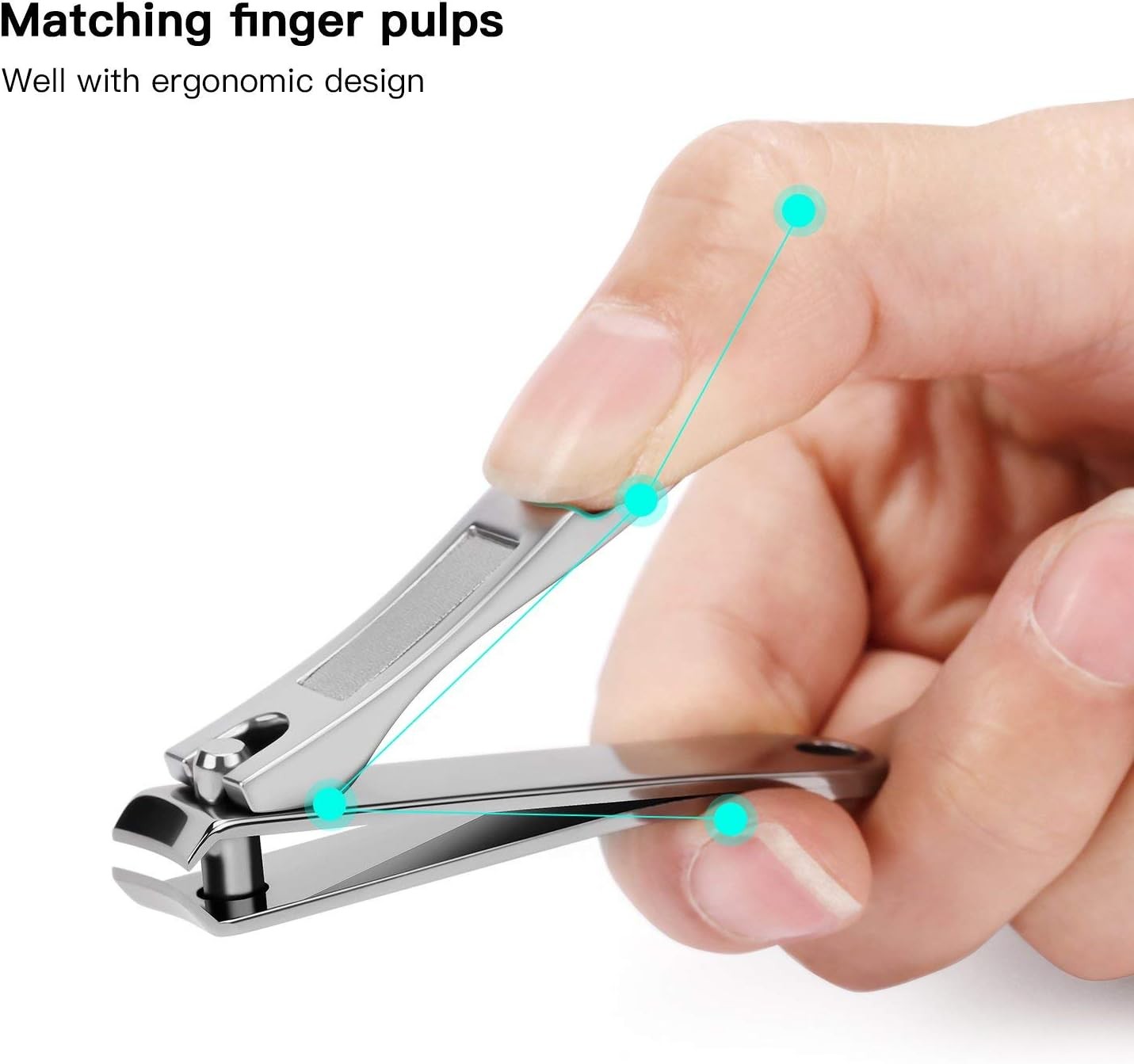 2PCS Nail Clippers Sharpest Stainless - Image 6