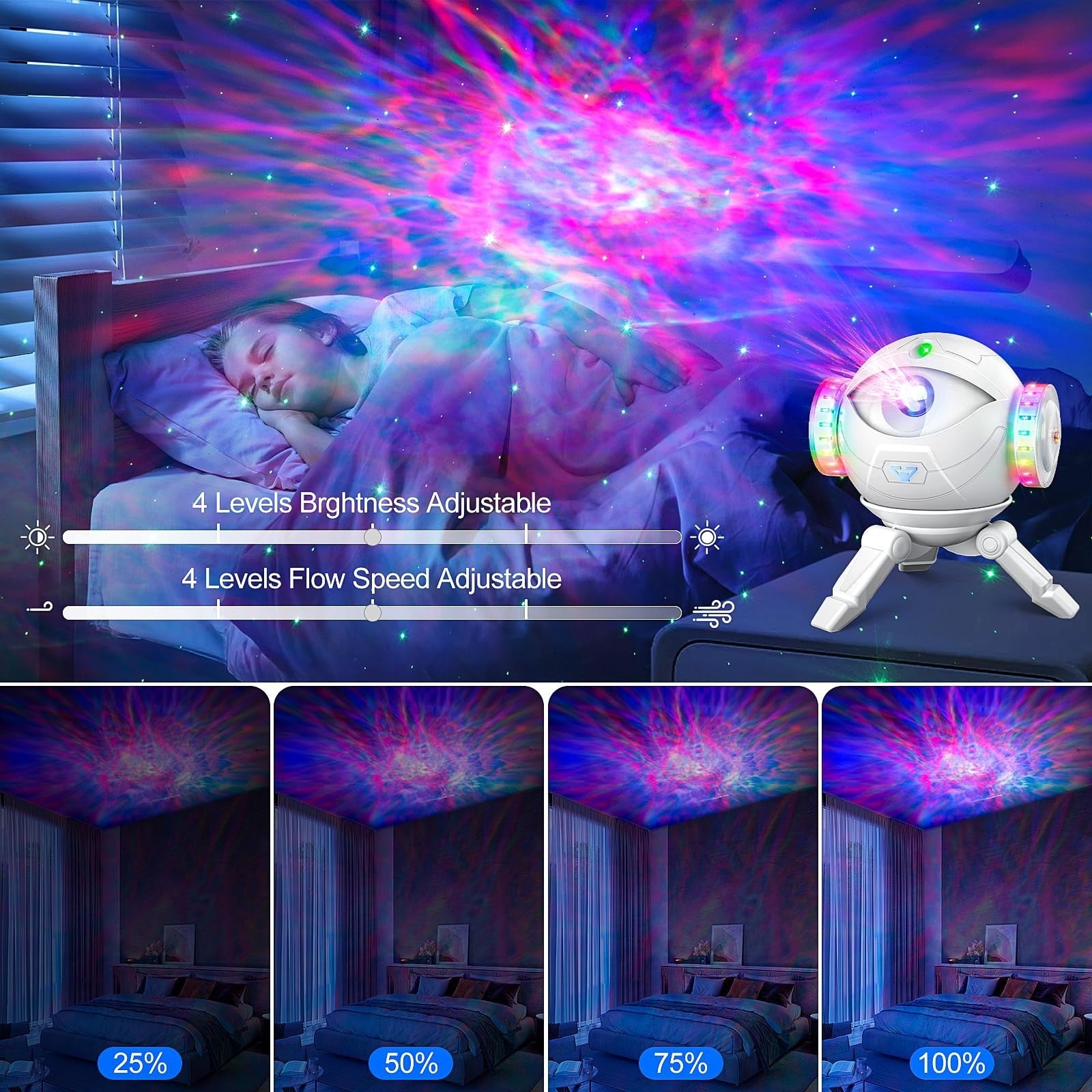 Galaxy Projector Light Bedroom Ceiling - Image 3