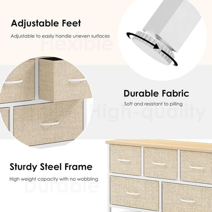 Fabric Chest of Drawers 5 - Image 5