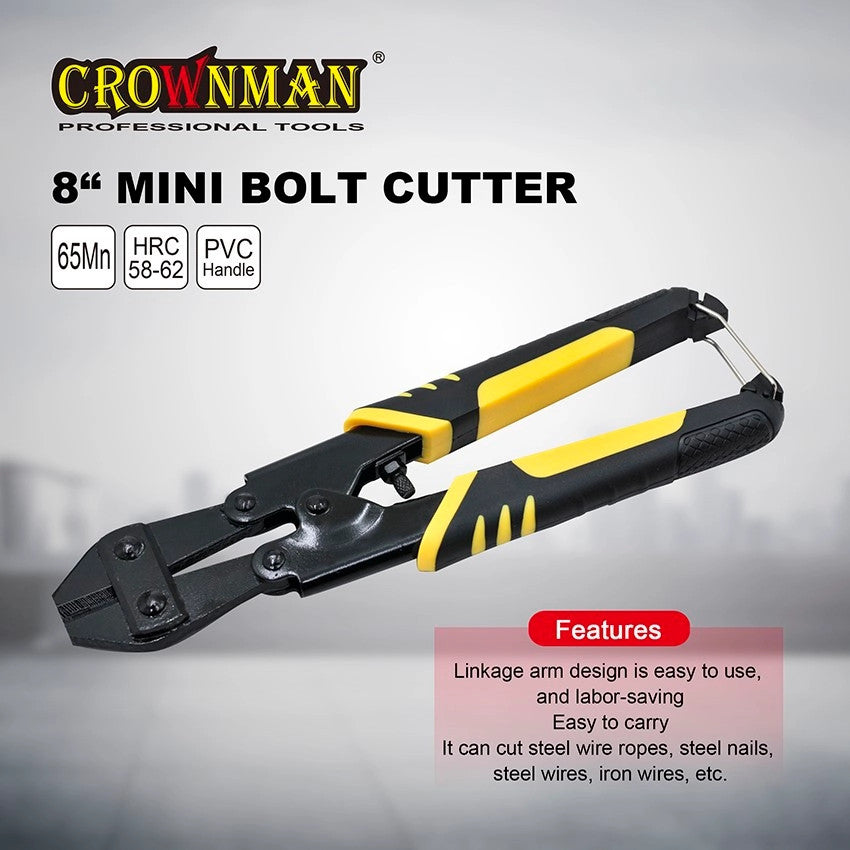 CROWNMAN 8" Mini Bolt Cutter Heavy Duty Wire - product image 2 of 6