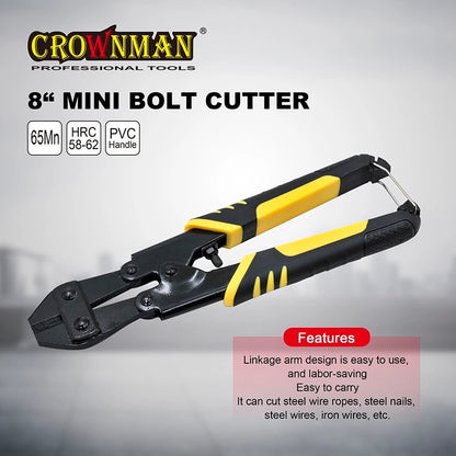 CROWNMAN 8" Mini Bolt Cutter Heavy Duty Wire - product image 2 of 6