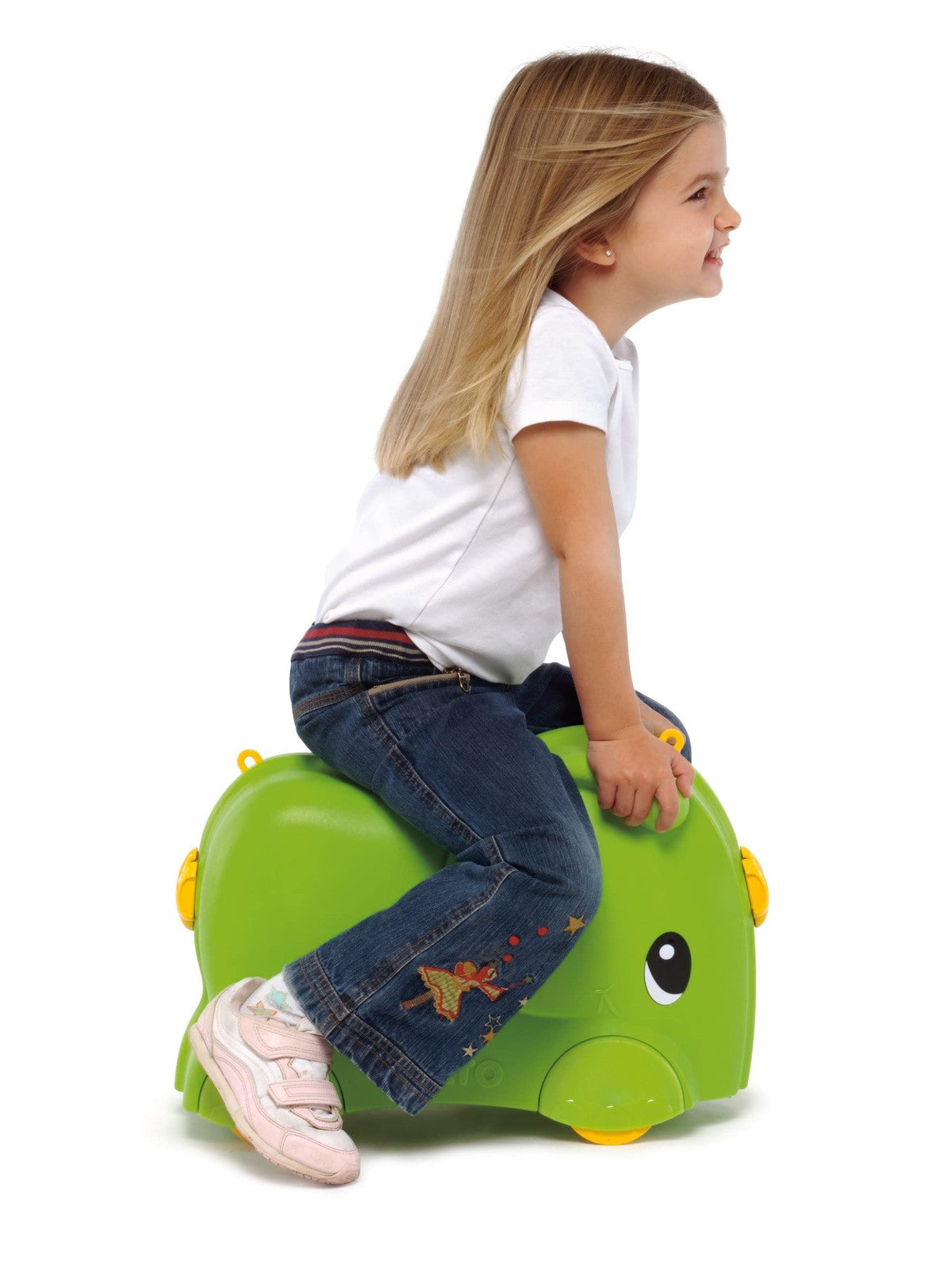 Suitcase Baby Sitting on Trolley - Image 6