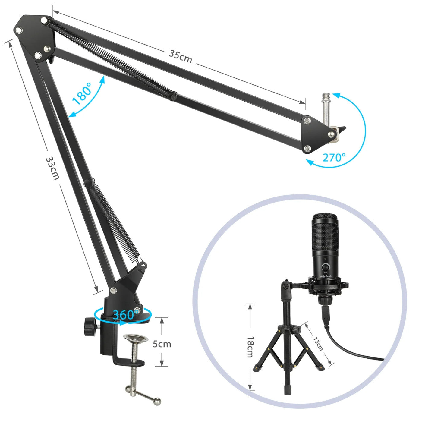 Podcast Microphone PC Condenser Gaming - Image 4
