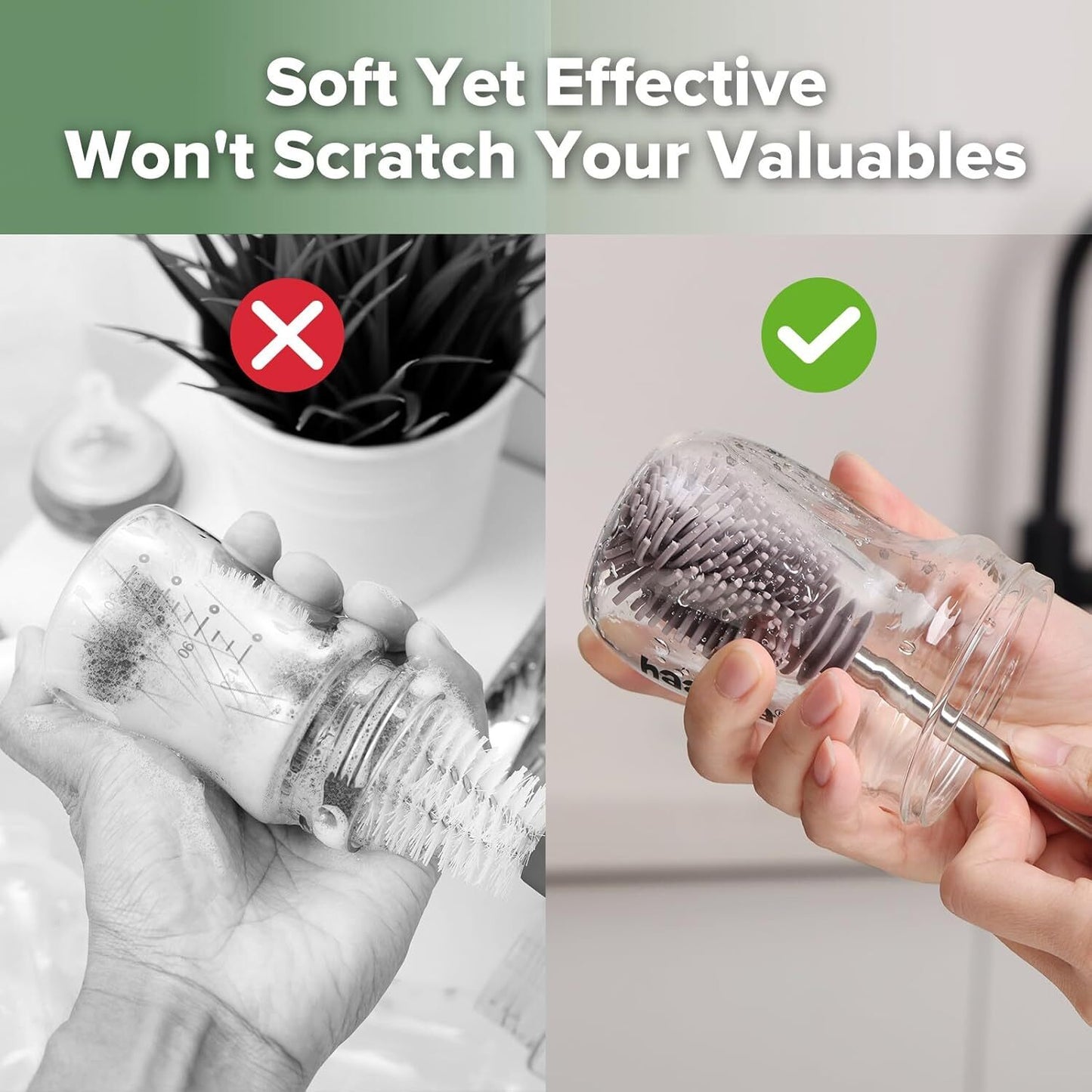 Silicone Cleaning Brush Baby Bottle - Image 5