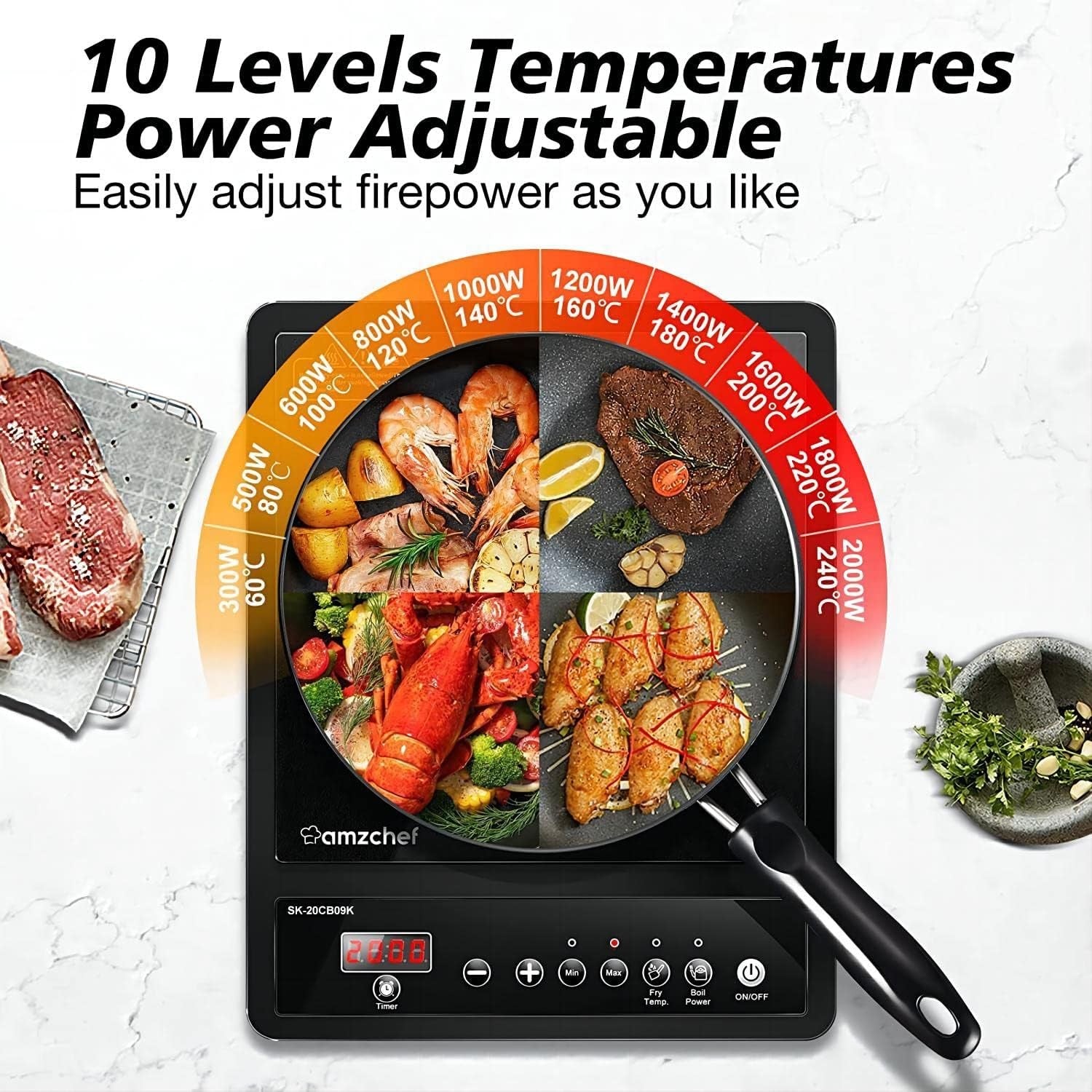 2000W Single Electric Induction Hob - Image 5