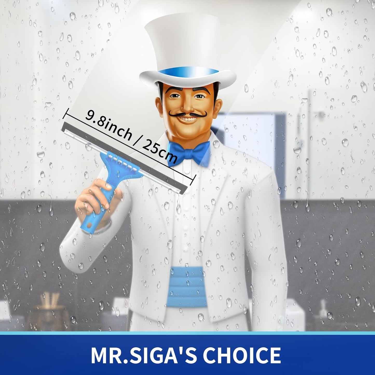 Window Squeegee Scrubber Glass Cleaning - Image 3
