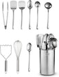 10 x Stainless Steel Kitchen Utensil Set Nonstick Heat Resistant Cooking Gadgets