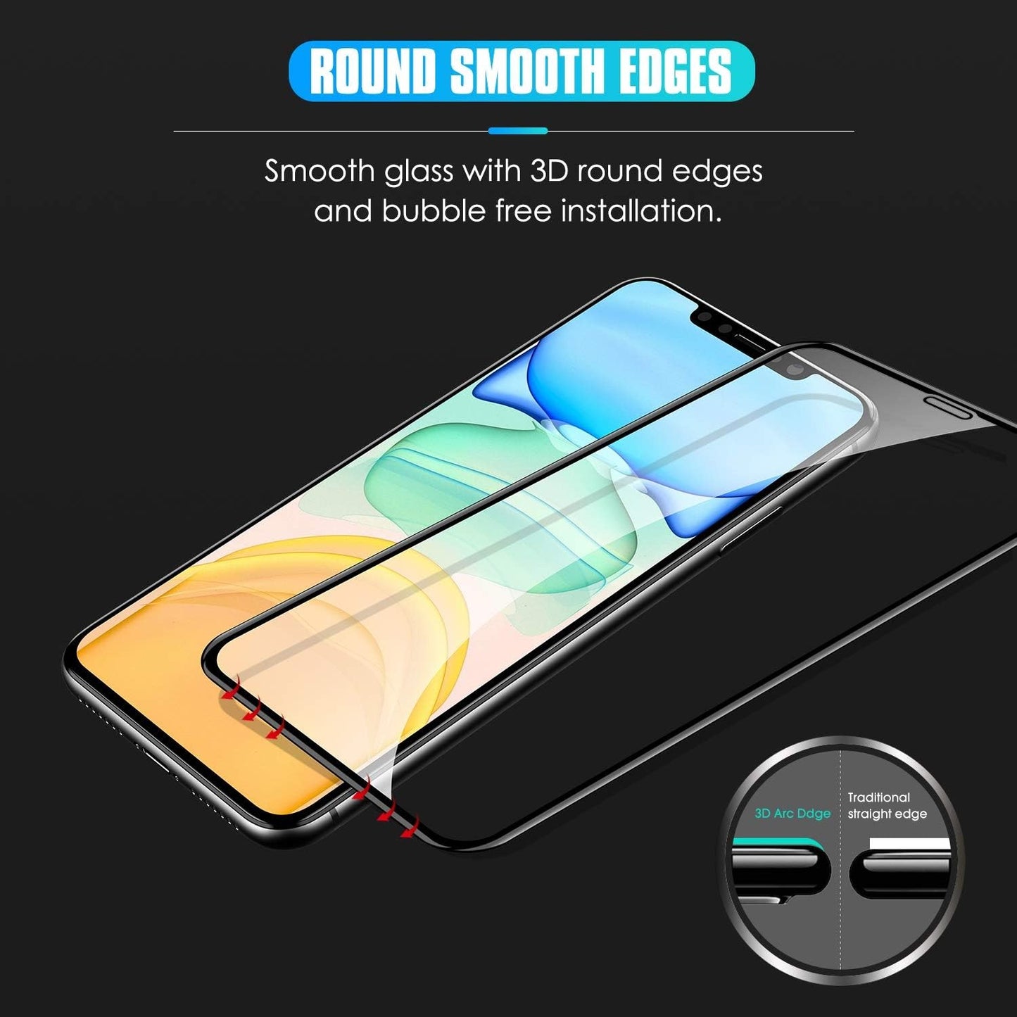 2PCS Full Cover Tempered Glass - Image 3