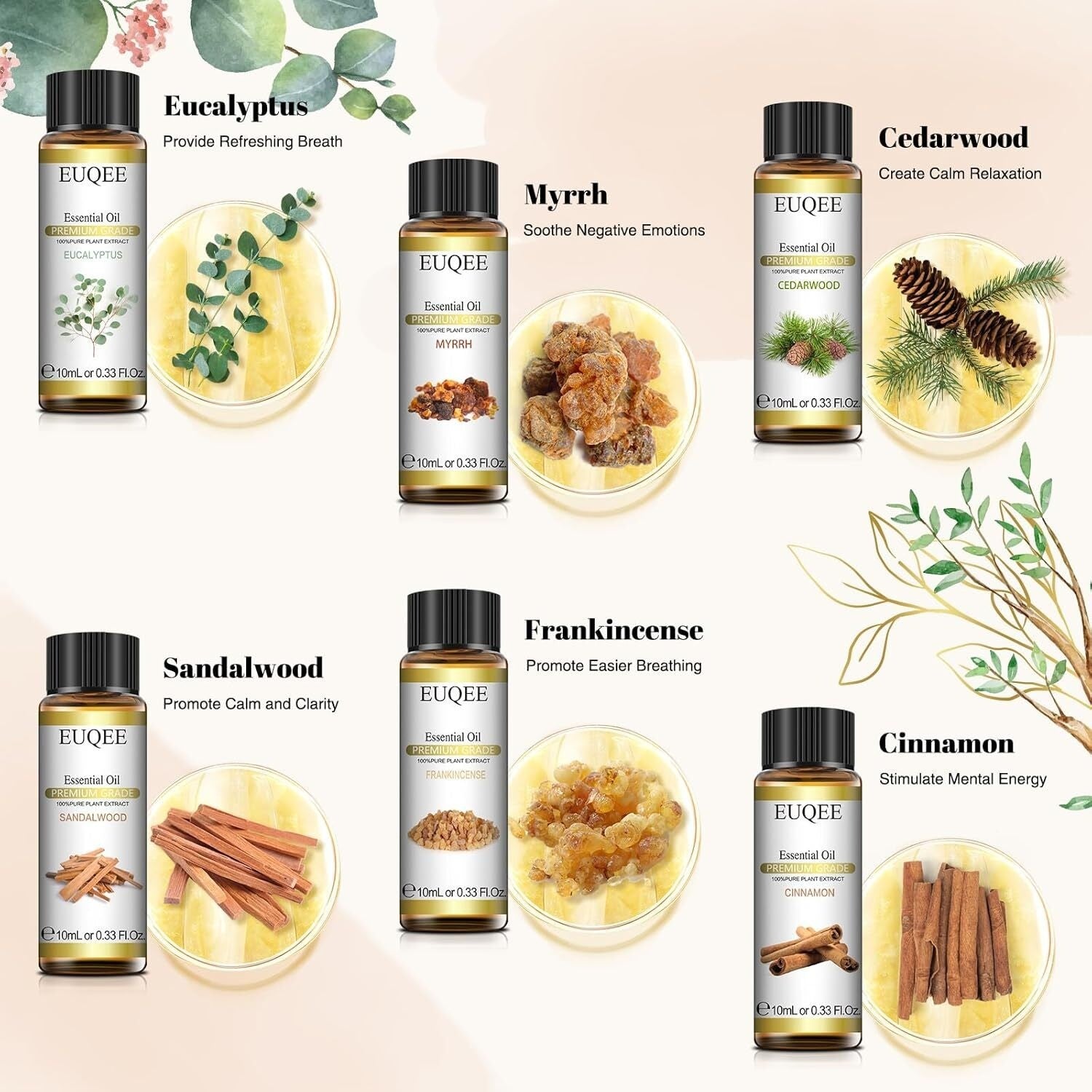 Essential Oils Set 6*10ML Aromatherapy - Image 5