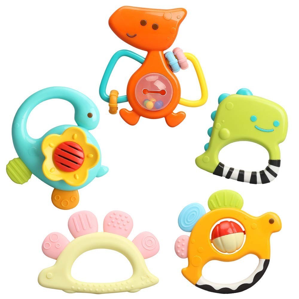 Baby Rattles Teethers Toys 3 6 - Front view
