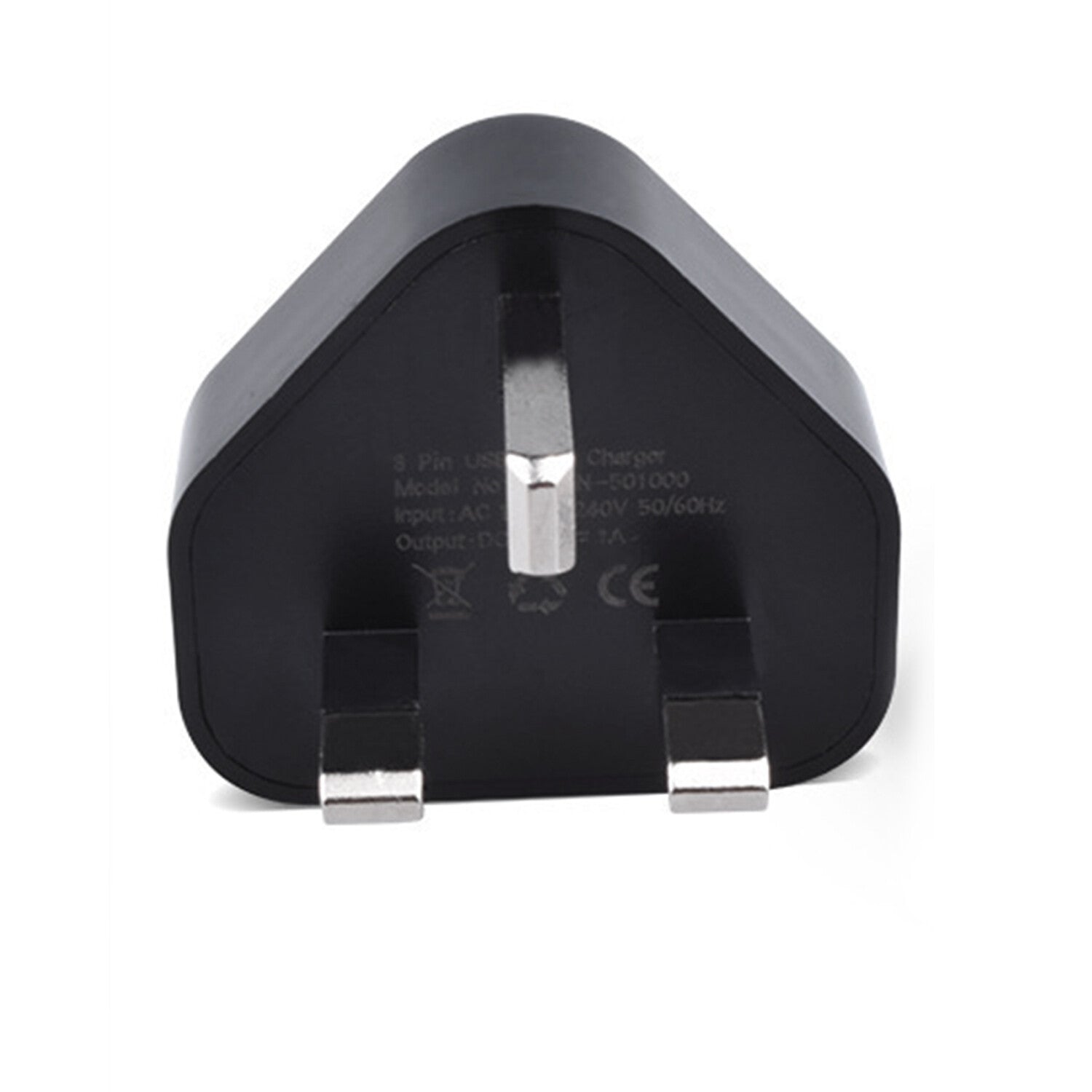 USB UK 3 Pin Plug Adaptor - Detail view