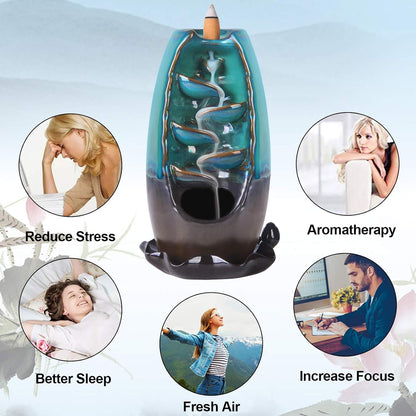 Backflow Incense Burner 5IN1 Waterfall - Image 6
