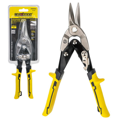 10" Aviation Tin Snip Cr-V Steel Heavy Duty Shear Cutting Sheet Metal Plastic UK