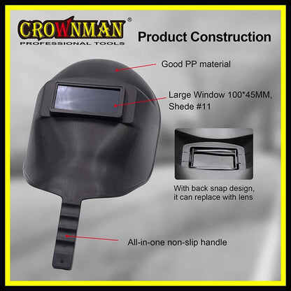 Welding Mask Helmet with Handle Replaceable Lens - product image 3 of 6
