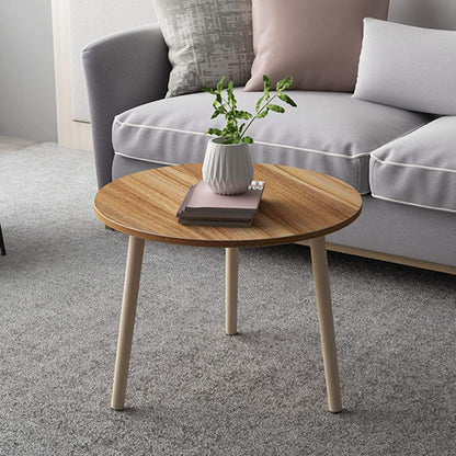 Coffee Tables Round Stacking Sofa Side Living Room Bedroom 55x42.5cm Oak Modern