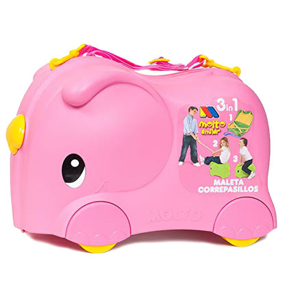 Suitcase Baby Sitting on Trolley - Image 4