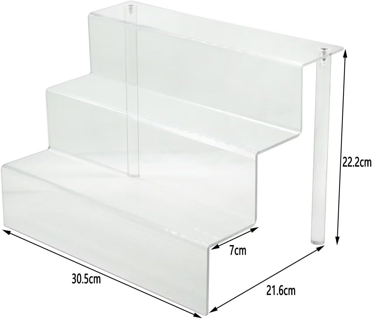 2 Acrylic Riser Clear Display Stand - Detail view