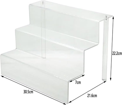 2 Acrylic Riser Clear Display Stand - Detail view