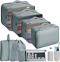 Packing Cube Luggage 9PCS Storage Organiser - Front view