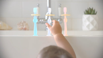 360° Silicone Baby Toothbrush Teether Gift - Detail view