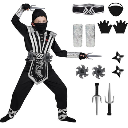Ninja Costumes Kids Boys Halloween Spooktacular - Front view