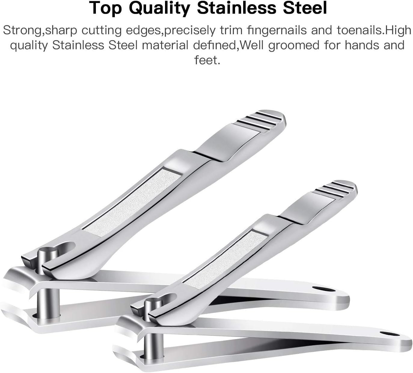 2PCS Nail Clippers Sharpest Stainless - Image 3