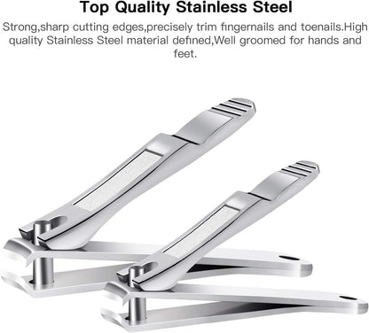 2PCS Nail Clippers Sharpest Stainless - Image 3