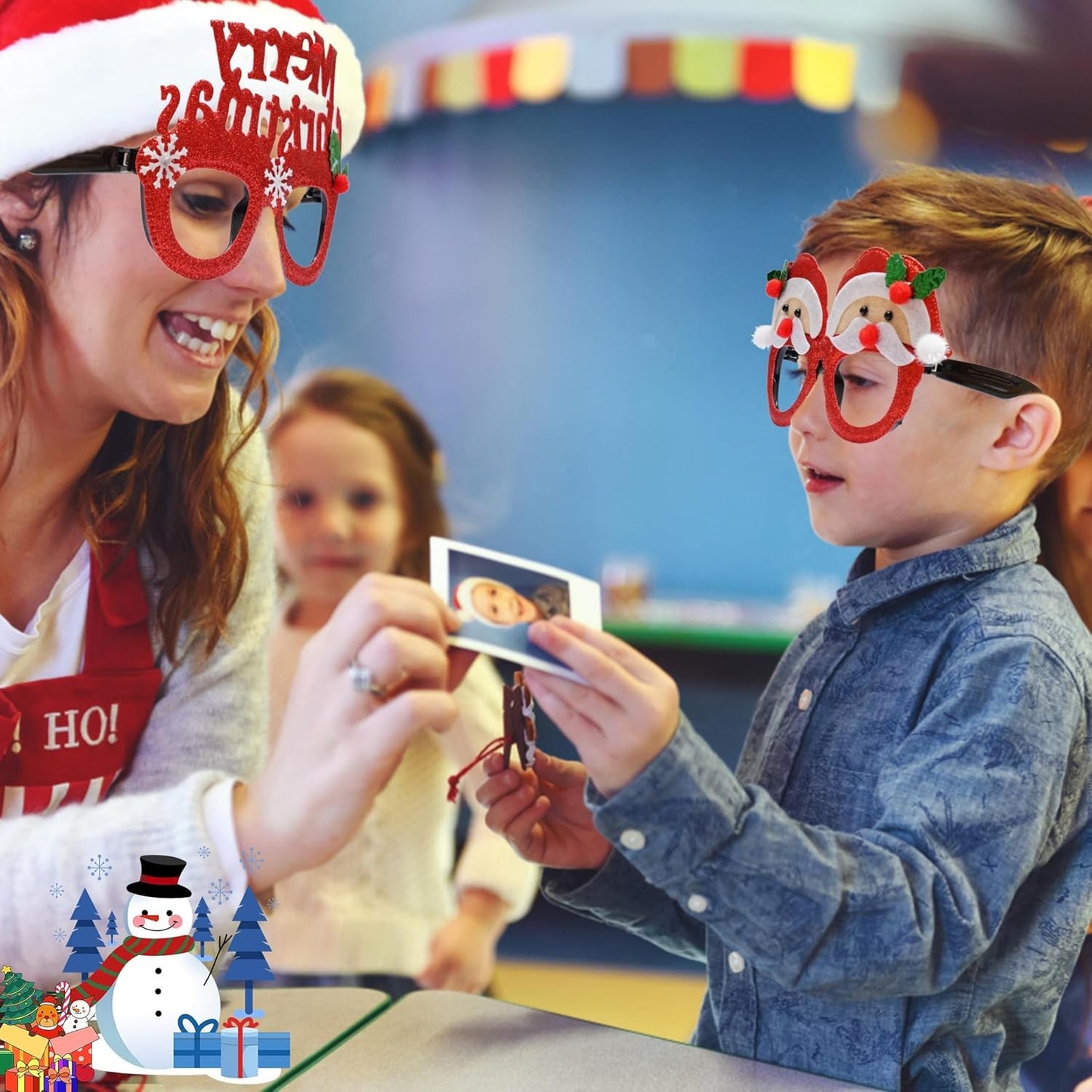 Christmas Glasses Decor Eyeglasses Holiday - Image 6