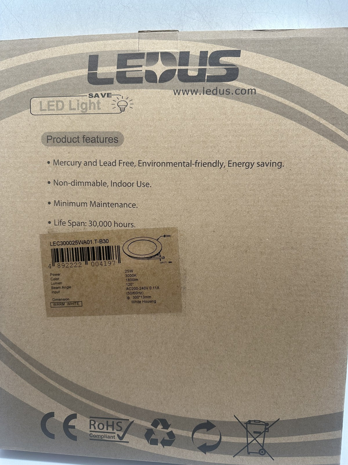 12W/25W Round LED Panel Light - Image 3