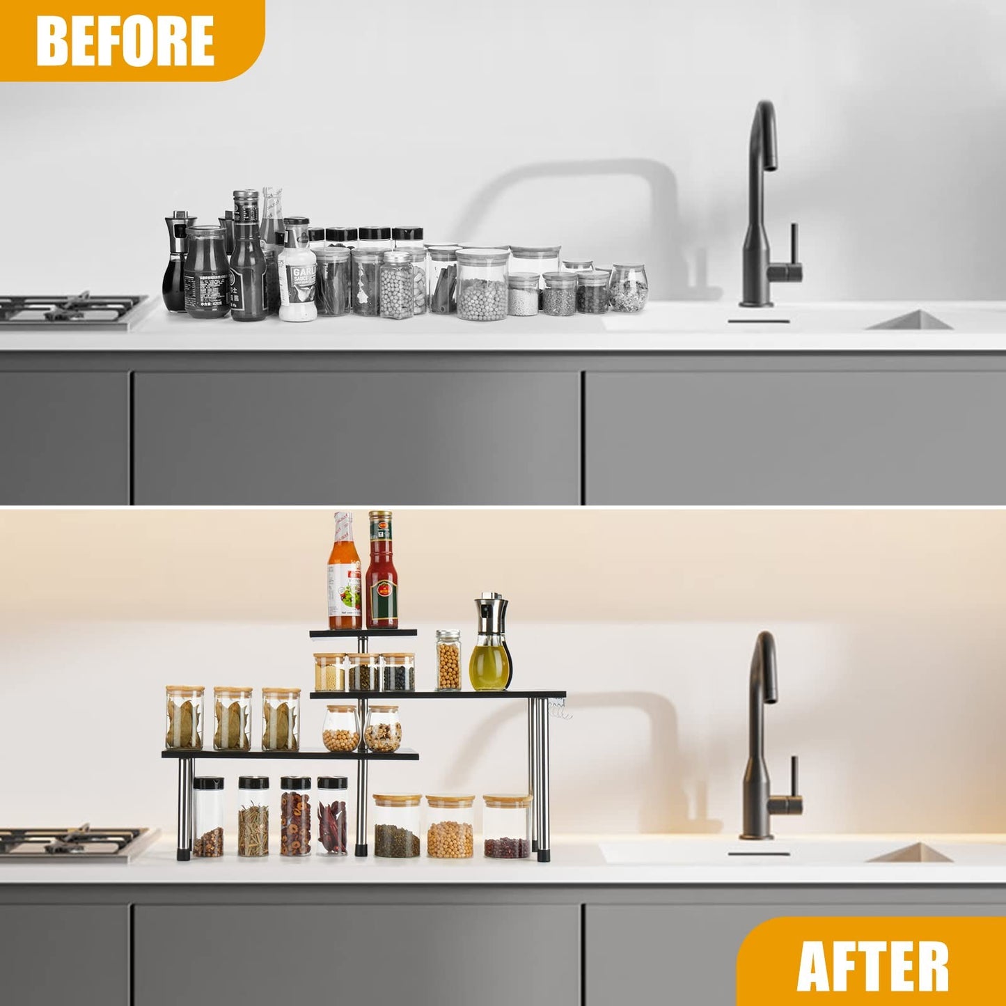 3 Tier Counter Corner Shelf - Image 3