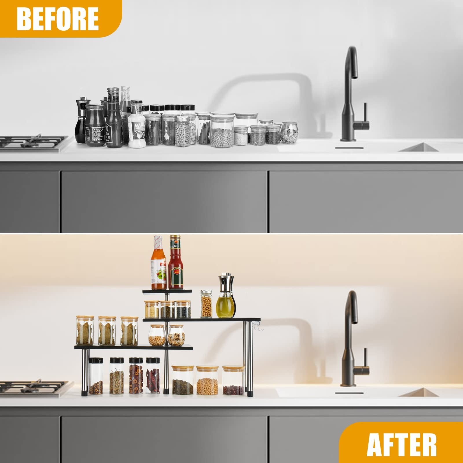 3 Tier Counter Corner Shelf - Image 3