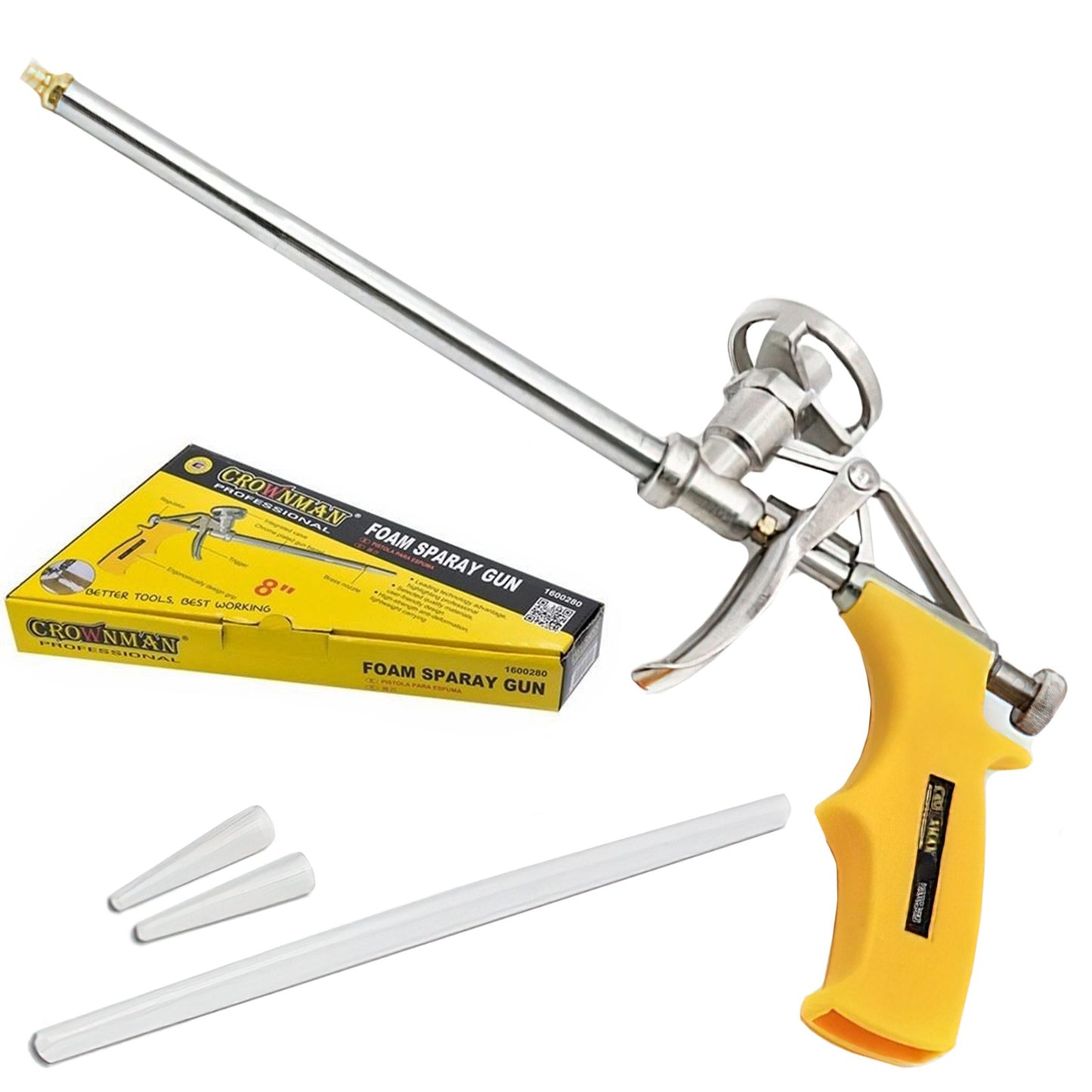 Professional Foam Gun Heavy Duty Applicator Tool Brass Nozzle Ergonomic Grip UK