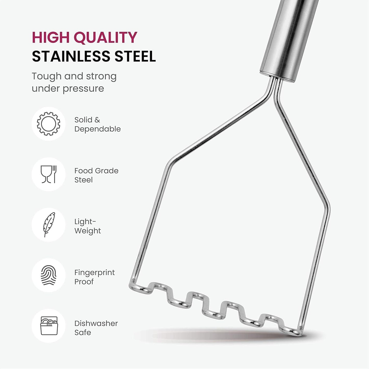 10 x Stainless Steel Kitchen Utensil Set Nonstick Heat Resistant Cooking Gadgets