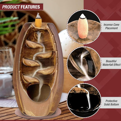 Incense Burner Holder with Smoke - Image 4